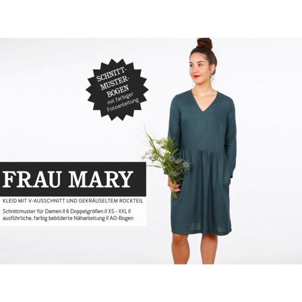 Schnittreif Schnittmuster Kleid FRAU MARY 1
